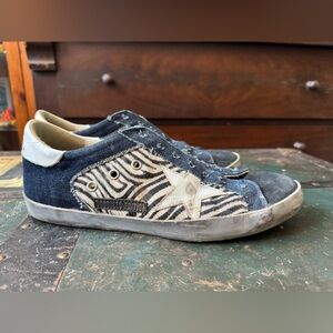 Golden Goose Zebra Print limited edition Sneakers 42/9